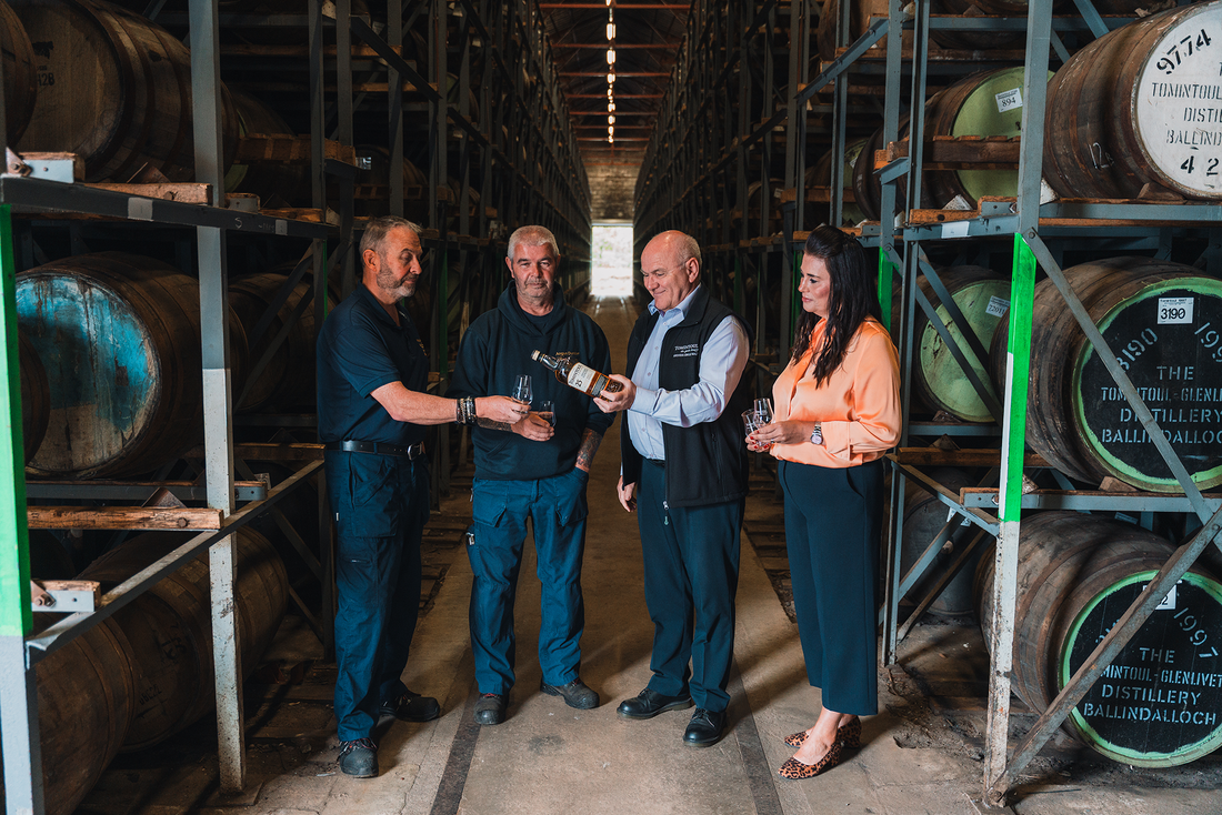 Tomintoul Distillery marks 60 years with team spirit spanning generations