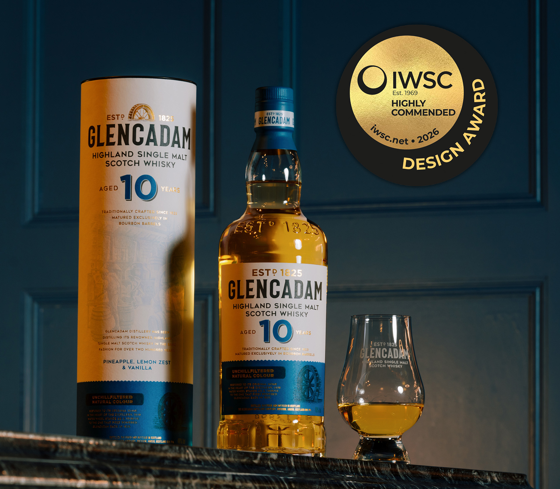 IWSC Award Recognition for Glencadam's Pack Redesign