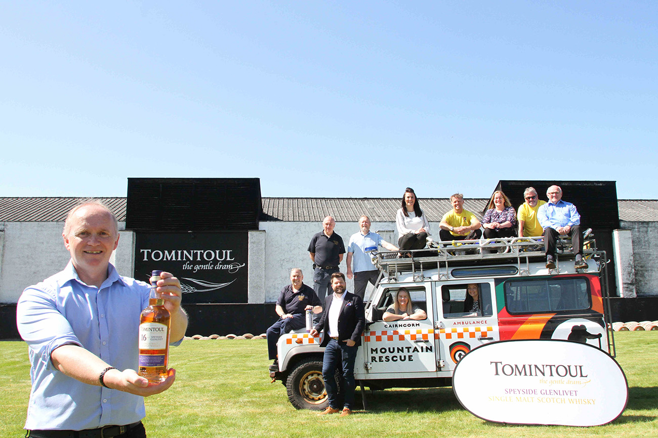 Spirits are high for Cairngorm Mountain Rescue Team as Tomintoul Distillery becomes their official partner