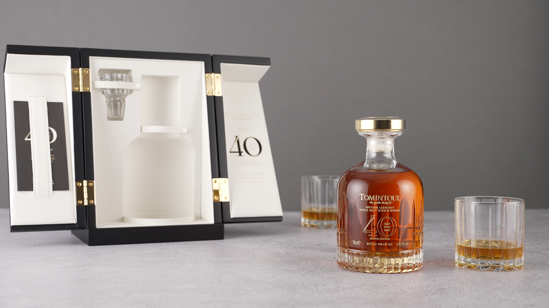 Second Edition of coveted Tomintoul 40-year-old set for limited release 